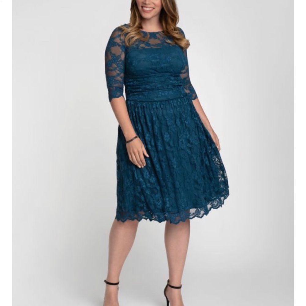 Kiyonna Luna lace overlay dress